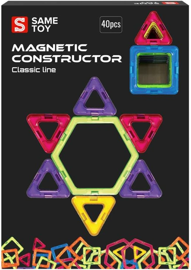 Магнітний конструктор Same Toy Classic line 40 ел. (MCST-40)